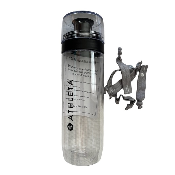 NEW!!! Athleta Water Bottle & Hair Ties BPA Free - Picture 1 of 4